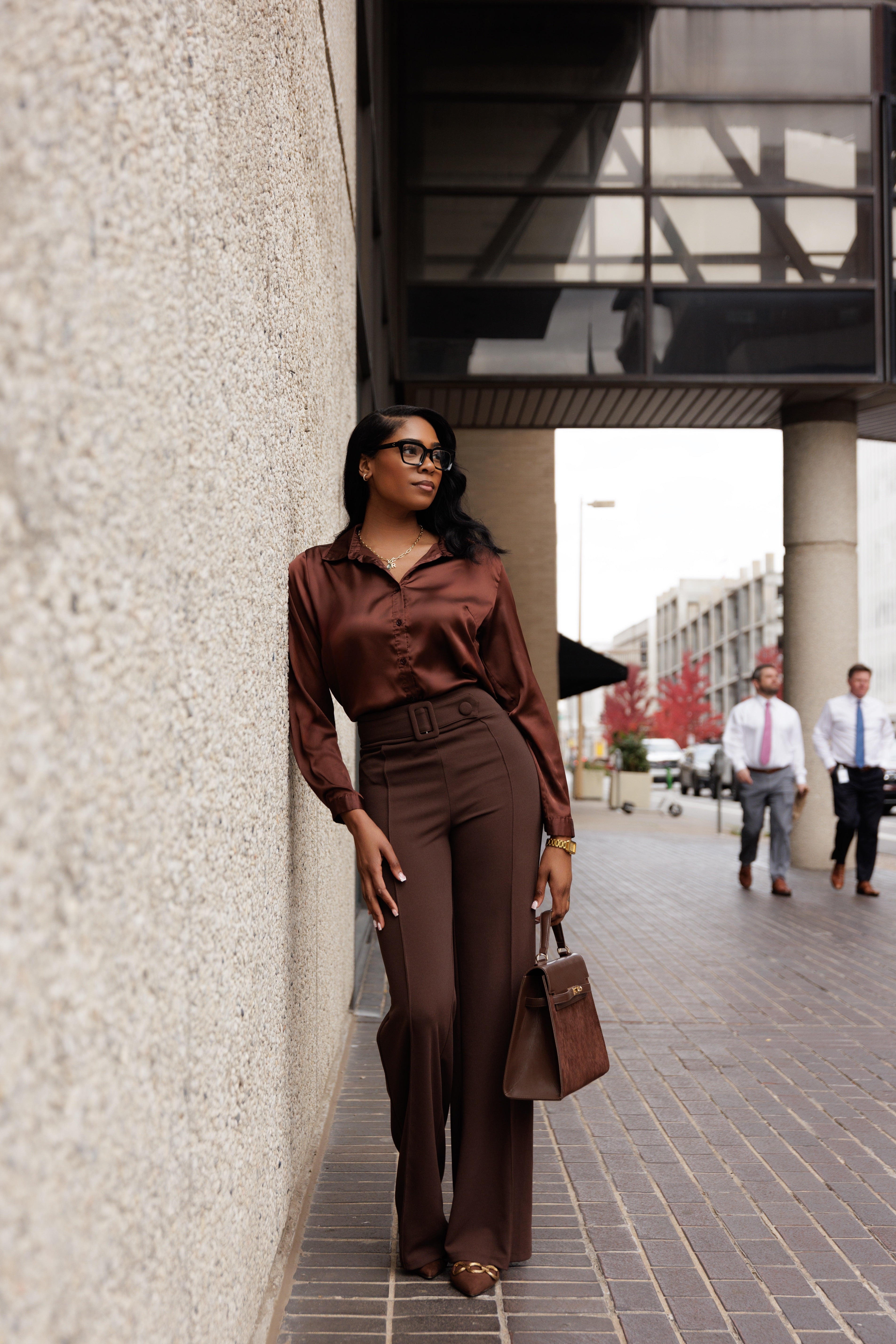 Prestige | Wide-Leg Trouser (Brown)