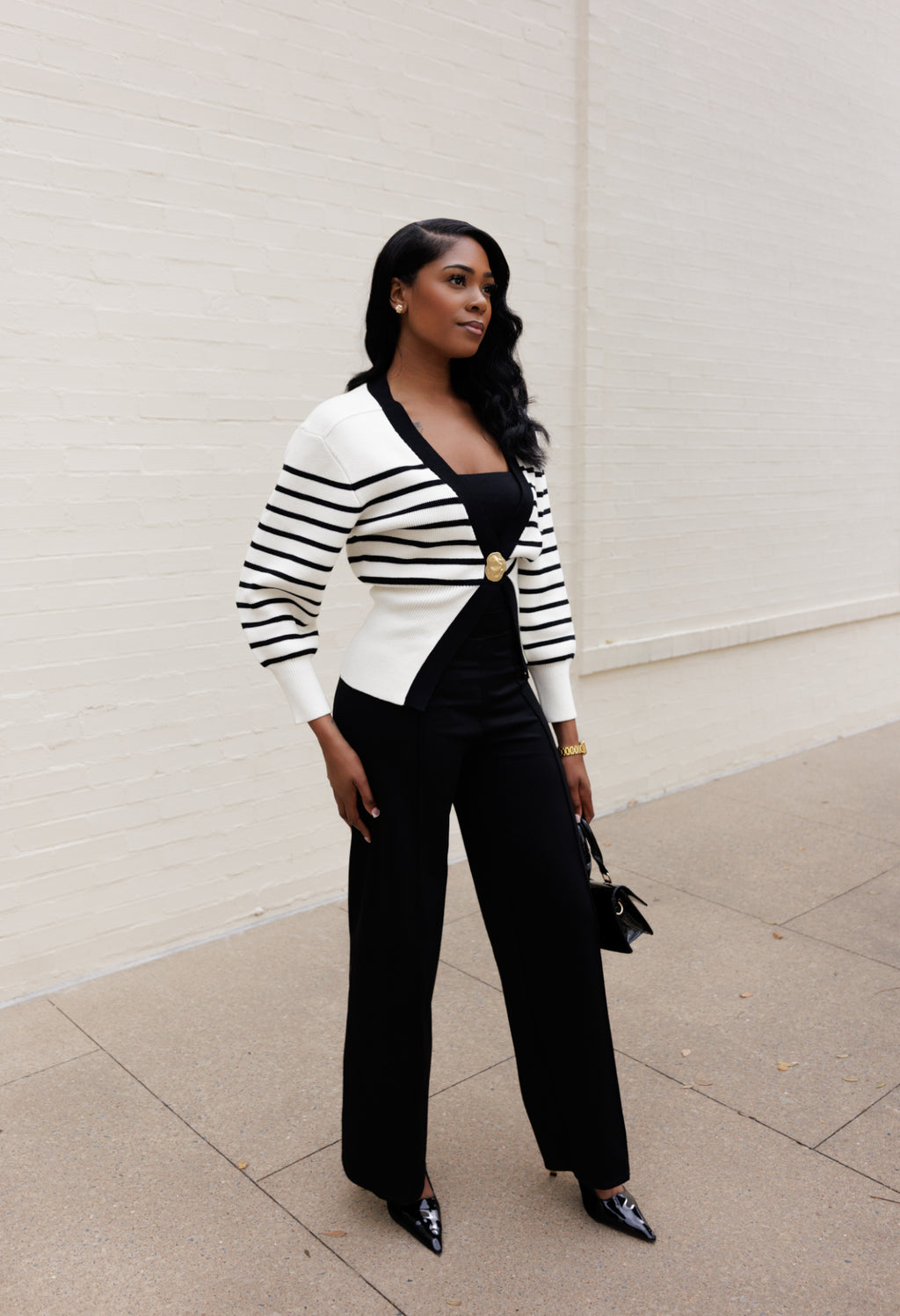 Signature | Wide-Leg Trouser (Black)