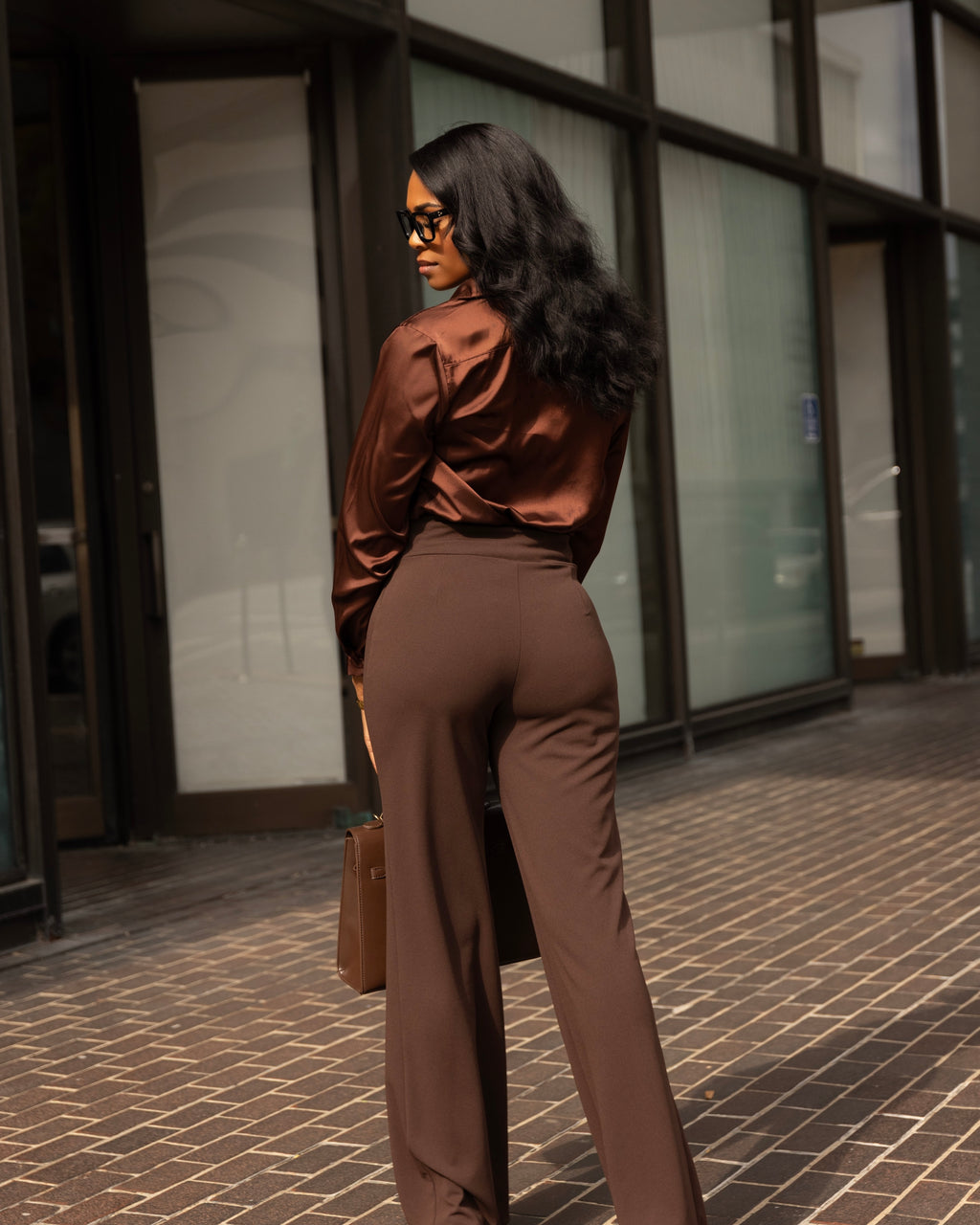 Prestige | Wide-Leg Trouser (Brown)